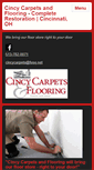 Mobile Screenshot of cincycarpetsandflooring.com